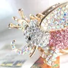 Klasyna Elephant Pink Big Wing Uch Ear Wisher Crystal torebka torba kluczyka Keyring Kobiety w Akcesoriach odzieżowych Elegancki prezent