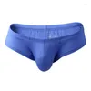 Caleçons Sous-vêtements pour hommes Petits boxeurs Modal U Poche convexe Renflement Jeunesse Taille basse Respirant Couleur unie Plus sexy Ondergoed Heren