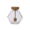 Storage Bottles Pretty Honey Bottle Kitchen Tool Reusable Glass Widely Use Spice Salt Sugar Jar No Odor