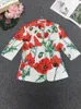 Damespakken Blazers Elegante bloemenprint Spring herfst pailletten kristal kralen vrouwen slanke zakelijke pak high street party 230418