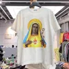 Heren T-shirts Holy Mother Print losse casual ronde nek met korte mouwen T-shirt man T230419