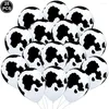 Party Decoration 25st Cow Balloons Latex Funny Print för barn födelsedag Western Cowboy Theme Supplies Decorations