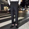 Herrenanzüge 2023 Männer Frühling Business Formelle Hosen Feste Lässige Koreanische Slim Fit Anzug Herren Hochzeit Soziale Hose Plus Größe 29-36