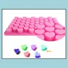 Baking Moulds Sile Heart Shape Chocolate Mold Gummy Candy Maker Ice Tray Jelly Mod 55 Cavity Kitchen Dessert Cake Bakeware Tools Sol Dhmif