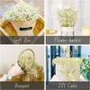 Dekorativa blommor Baby's Breath Torked Gypsophila Arrangement Artificial Wedding Decoration Christmas Fleurs Seches Home Decor