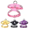 Colliers de chien harnais le nœud bling bling ramient collier réglable Collier de poitrine chat