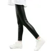 Trousers Yilaku Children Faux PU Leather Pants Girls Leggings Fashion Kids Pencil Girl Skinny CI043