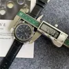 Män lyxig designer Automatisk kvarts tachymeter titta på mens auto läderband 5 händer klockor o48