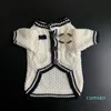 Designer roupas para cães vestuário com peito para bulldog chihuahua filhote de cachorro camisola de inverno quente suéteres para animais de estimação gato camisolas cães casaco