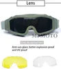 Skidglasögon Militär taktisk vindtät Airsoft Paintball Glasses Men 'War Game Camping Vandring Sand Prevention UV400 231118