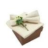 Cravatte Set Bros Bunga Sapu Tangan Dasi Kupu kupu Katun Warna Solid per Pria Wanita Pesta Pernikahan Biru Merah Muda Hijau Hadiah Baru 230418