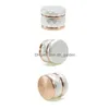 Herb Grinder 60Mm Zinc Alloy Smoke Household Smoking Accessories Creative Drum Shaped Color Matching 4 Layer Tobacco Grinder Dhgarden Dhkd8