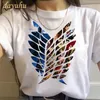 女子TシャツKausアニメJepang最終シーズン4 Titan Shingekiへの攻撃