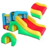 Outdoor Obstacle Course For Kids Inflatable Jumping Toys Business Start Boucer Slide Combo with Drill Hole Outdoor Play Fun in Garden Party Small Gifts Bounce House