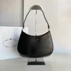 Luxe metalen fittingen driehoek avondtassen ontwerper magnetische snap sluiting prad tas echte lederen koppeling zakken dames handtas heren tas crossbody schoudertas