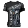 Herren T-Shirts Mechanikerhemd T-Shirt Mechanische Werkzeuge Druck Kurzarm Sommer Jersey Lässige Oberteile Übergroße Mode Atmungsaktive Kleidung 230419