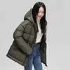Winter Luxury Fluffy Puffer Coat Women Thick Warm Fashoin Adjustable Waist Duck Down Jacket Oversized Female Parkas