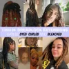 Hårbulkar Human Microlocks Sisterlocks Dreadlocks Extensions Full Head Handmade Permanent Human Loc Extension för kvinnor Partihandel 230419