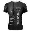 Herren T-Shirts Mechanikerhemd T-Shirt Mechanische Werkzeuge Druck Kurzarm Sommer Jersey Lässige Oberteile Übergroße Mode Atmungsaktive Kleidung 230419