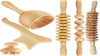 Full Body Massager Wooden Maderotherapy Back Roller Wheel Anticellulite Gua Sha Tools Kit For Reductive 2211017779821