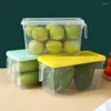 Storage Bottles Jar Not Mixing Taste Anti-slip Grooves With Handle Refrigerator Food Fruit Fresh-keeping Box Store