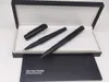 Série bambou stylo à bille/rouleau noir mat couleur du corps école papeterie de bureau écriture pour les cadeaux d'affaires