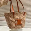 Fashion Tote Bag Designer Dames Tassen Zomer Luxe vrouw Straw Toes Classic Patroon Handtas Casual boodschappentas