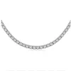 Trendy Lab Diamond Chocker Halskette 100% echtes Sterling Silber Party Hochzeit Kette Chocker Halskette für Frauen Männer Hiphop Schmuck