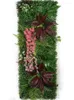 Flores decorativas Plantas artificiais painel de grama Diy Background Wall Wedding Decoration Adequado para o tapete verde do jardim interno externo