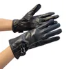 Designer women Leather Gloves Cashmere Fashion Glove High quality Buckskin Gloves Fashion Classic Hardware Mens Outdoor Drive Gloves