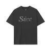 Men's T-Shirts Saint Michael 23SS Men Women T Shirt Jesus Saved The World Washed Distress Vintage Hip Hop High Street Casual Oversized Tees