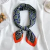 Schals 2023 Quadratischer Schal Für Frauen Drucken Seidenschal Halstuch Weibliches Stirnband Haar Wrap Damen Foulard Hijab Fashion Bandana