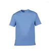 T-shirts pour hommes Mâle Haute Qualité 150 G Coton Été À Manches Courtes Col Rond T-shirt Hommes Garçons Et Filles Solid Tops Équipe Uniforme En Gros