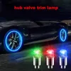 New 4 Pcs Wheel Lights Cap Car Auto Wheel Tire Tyre Air Valve Stem LED Light Cap Cover Accessories For Bike Car Motorcycle Waterproo