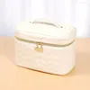 Cosmetic Bags Box PU Make Cosmeticcase Luxury For Pouch Women Bags Up Lady Toiletry Bag Travel Female Organizer Makeup Kit Storage 231118