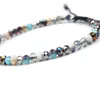 Strand 4 MM Crystal Beads Friendship Rope Knotted Bracelet High-quality Unique Women