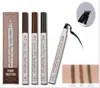 Makeup Fine Sketch Liquid Eyebrow Pencil Waterproof Tattoo Super Durable Smudgeproof Eye Brow Pen drop 3806457