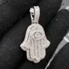 Hamsa El Baget Elmas Kolye Yuvarlak Takı S925 Kolye için Kolye Takılar Özel Zincir Kolye