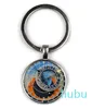 Astrology Clock Pattern KeychainVintage Calculation Keyring Friends Family Birthday Christmas Gift Souvenirs