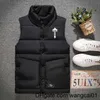 Wangcai01men's Vesten London Trapstar Jacket herenvesten Freesty Real Feather Down Winter Fashion Vest Bodywarmer Geavanceerde waterdichte stof 2000