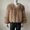 Women's Down Parkas Beiziru Real Fur Coat Vneck Winter Woman Shipterve Natural Warm Fashion Luxury Girls 231118