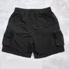 Heren shorts Summer Black Military Cargo Jogger Men Loose Fit Drawtring Sweat Short Streetwear Nine Pocket Styling 230419