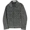 Kurtki męskie jednokrotny płaszcz Veste Homme moda retro tartan kurtka aautumn i zima szczupła wełniana płaszcz s-3xl 231118