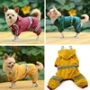 Puppy de cachorro Papt Pet Cool Caput Caut Glisten Bar Hoody Rain à prova d'água Adorável jaquetas casaco roupas sec88