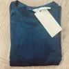 Camiseta feminina esportiva de manga comprida LL para roupas femininas de secagem rápida tecido elástico de alta elasticidade de náilon