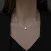 Pendentif Colliers En Argent Sterling Unique Perle Collier Femme Minorité Lumière Luxe Exquis 2023 Simple Tempérament Clavicule ChaînePendant