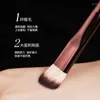 Make-up-Pinsel 1 Stück abgewinkelter Concealer mittlerer Lidschatten-Make-up-Pinsel Basic Professional Cosmetic Tool Metallgriff