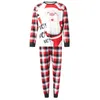 Familjmatchande kläder Merry Xmas Parent Children Clothing Snowman Deer Print Mamma Dotter Dad Son Christmas Pyjamas Soft Sleepwear Year kläder 231118