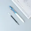 4Pcs/Set Black Ink ST Nib Gradient Press Gel Pen 0.5mm Retractable Good-looking Student Exam Stationery Office Writing