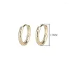 Hoopörhängen Zhouyang Man Gold Color Punk Simple Small Ear Ring Accessoarer för kvinnliga modegåvor smycken grossist KCE032